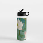 Lotus flowers A -  Minhwa-Korean traditional/folk art Water Bottle Gallery Image 1