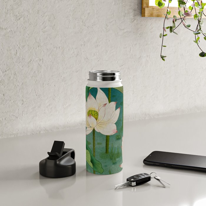 Lotus flowers A -  Minhwa-Korean traditional/folk art Water Bottle Gallery Image 4