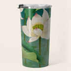 Lotus flowers A -  Minhwa-Korean traditional/folk art Travel Mug Gallery Image 3