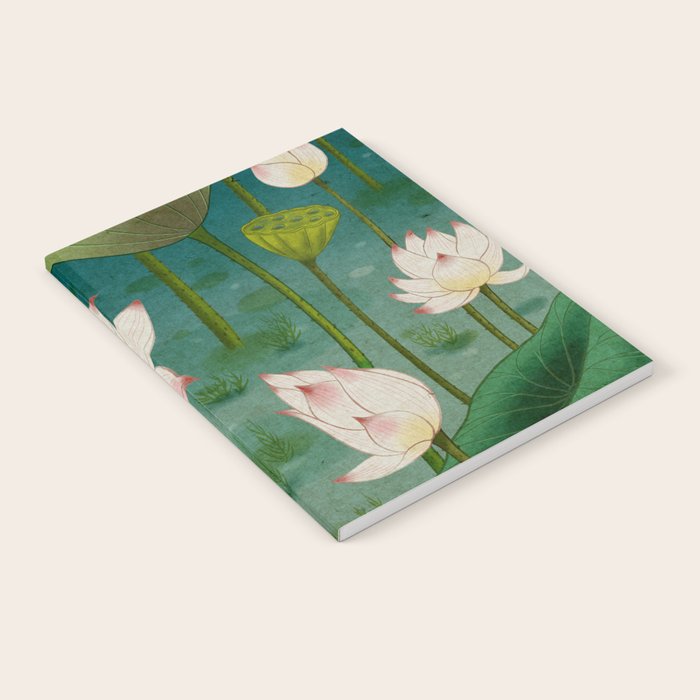 Lotus flowers A -  Minhwa-Korean traditional/folk art Notebook Gallery Image 2