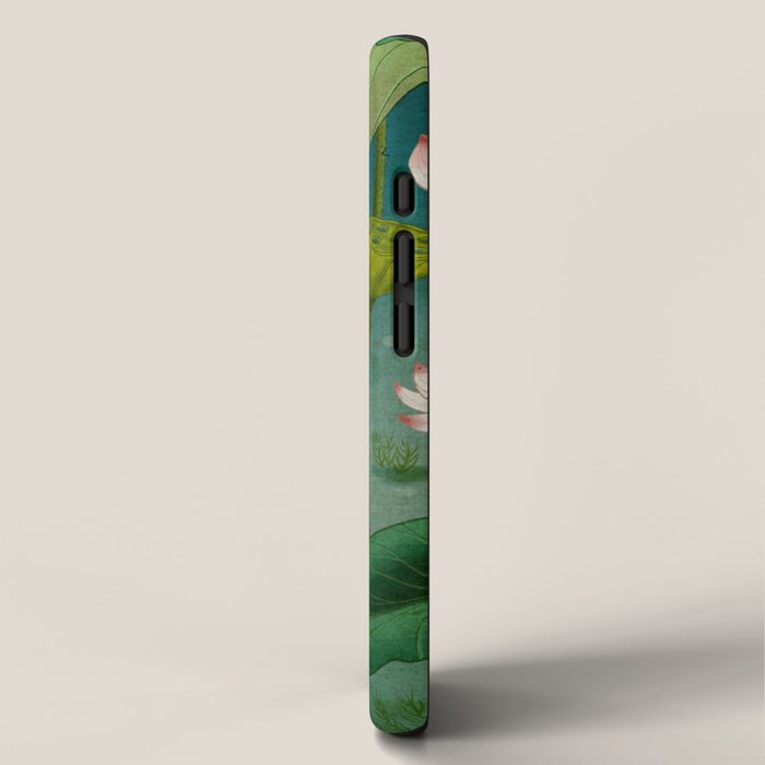 Lotus flowers A -  Minhwa-Korean traditional/folk art iPhone Case Gallery Image 2