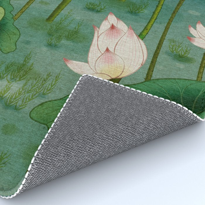 Lotus flowers A -  Minhwa-Korean traditional/folk art Rug Gallery Image 4