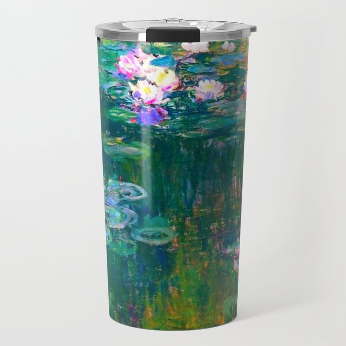 Claude Monet Water Lilies, Monet Nymphéas Travel Mug Gallery Image 1