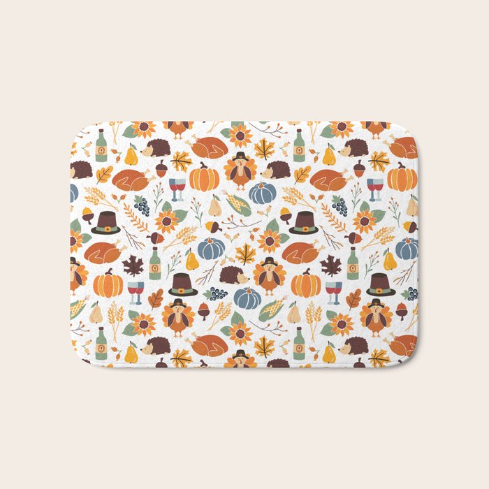 Thanksgiving Celebration Bath Mat Gallery Image 1