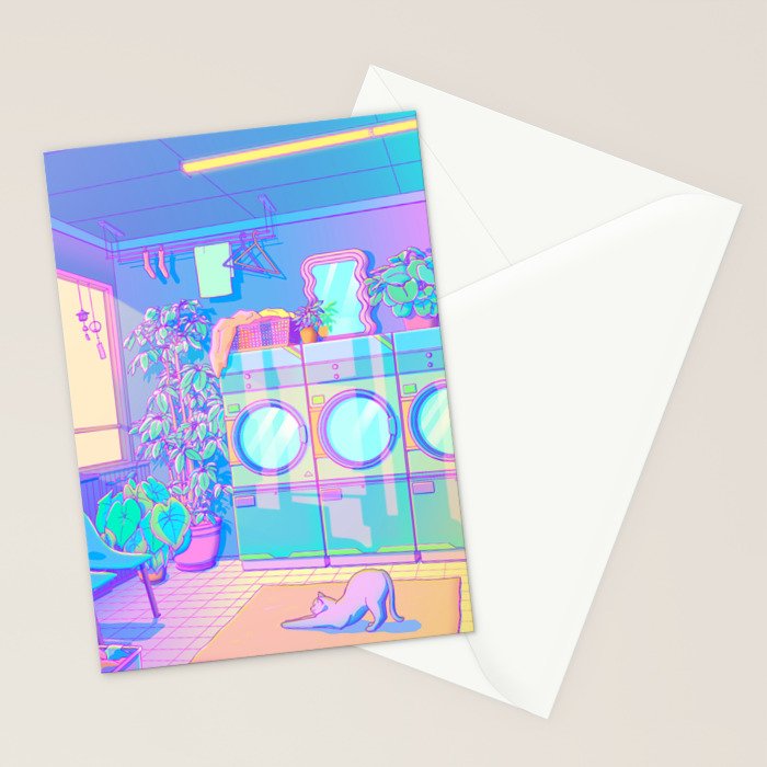 Laundry Blues Stationery Card Gallery Image 2