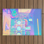 Laundry Blues Outdoor Rug Gallery Image 1