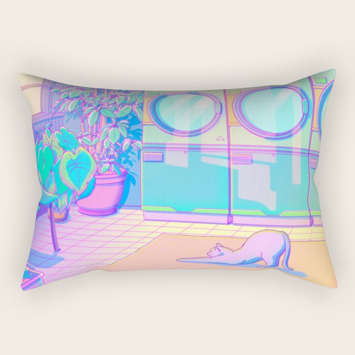 Laundry Blues Rectangular Pillow Gallery Image 1