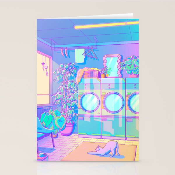 Laundry Blues Stationery Card Gallery Image 2