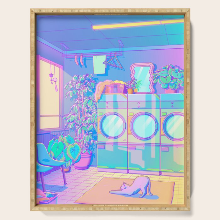Laundry Blues Serving Tray Gallery Image 1