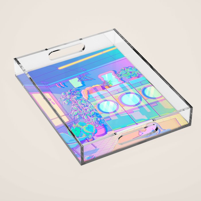 Laundry Blues Acrylic Tray Gallery Image 1