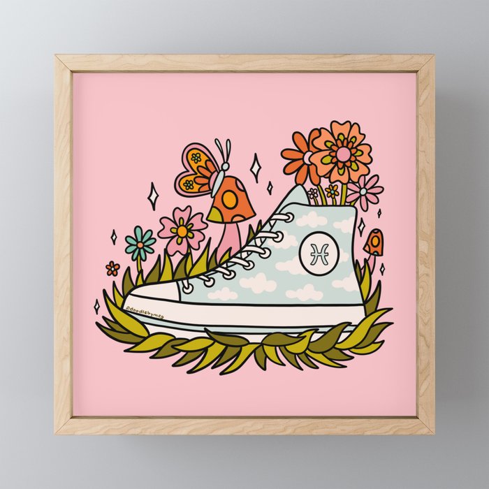 Pisces Sneaker Mini Art Print Gallery Image 1