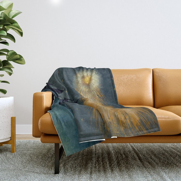 Augsburg miracle drawing book Book Of Miracles Comet Throw Blanket Gallery Image 1