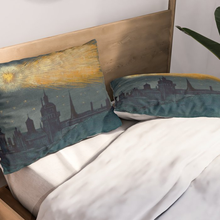 Augsburg miracle drawing book Book Of Miracles Comet Pillow Sham Gallery Image 2