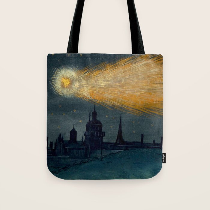 Augsburg miracle drawing book Book Of Miracles Comet Tote Bag Gallery Image 1