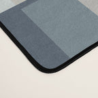 Long Blocks Geometric Pattern in Neutral Blue Grey Tones  Desk Mat Gallery Image 4