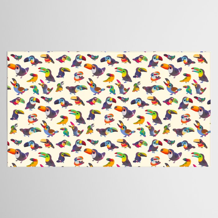 Toucan - pastel Tablecloth Gallery Image 2