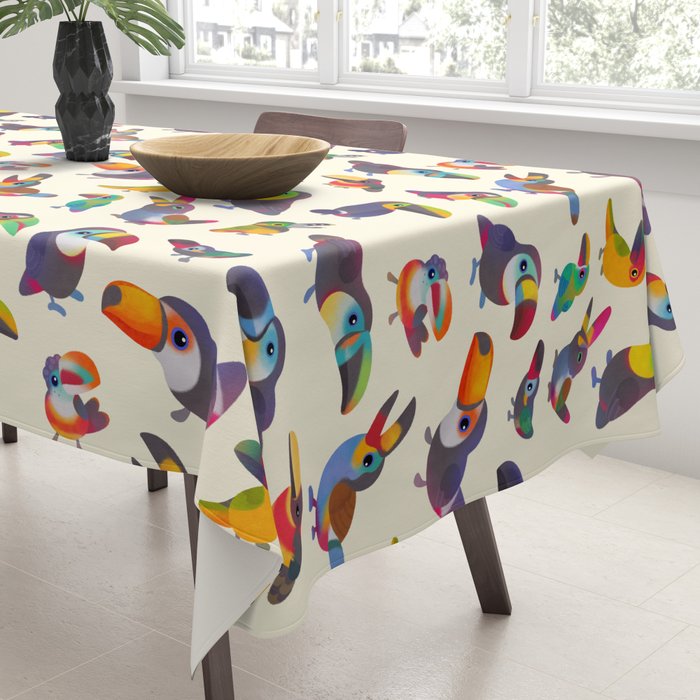 Toucan - pastel Tablecloth Gallery Image 3