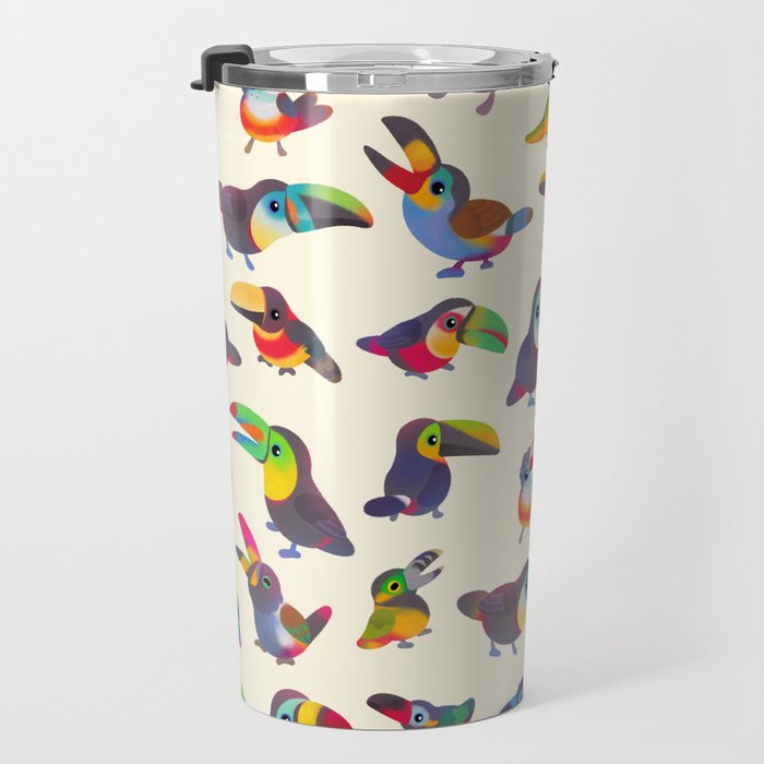 Toucan - pastel Travel Mug Gallery Image 3