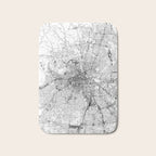 Nashville White Map Bath Mat Gallery Image 1