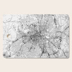 Nashville White Map Cutting Board Gallery Image 1