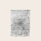 Nashville White Map Wall Hanging Gallery Image 1