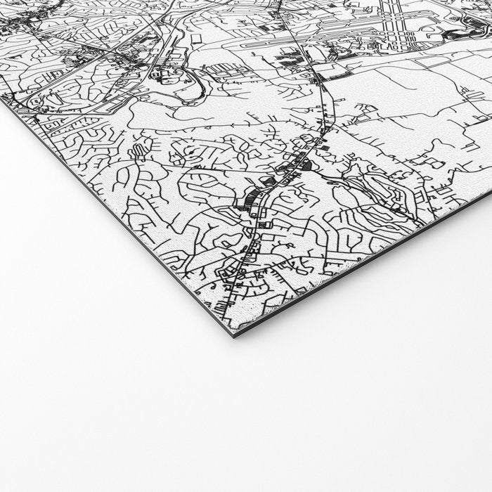 Nashville White Map Welcome Mat Gallery Image 2