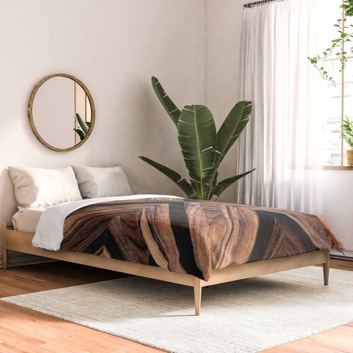 Urban Tribal Pattern No.3 - Wood Comforter Gallery Image 2