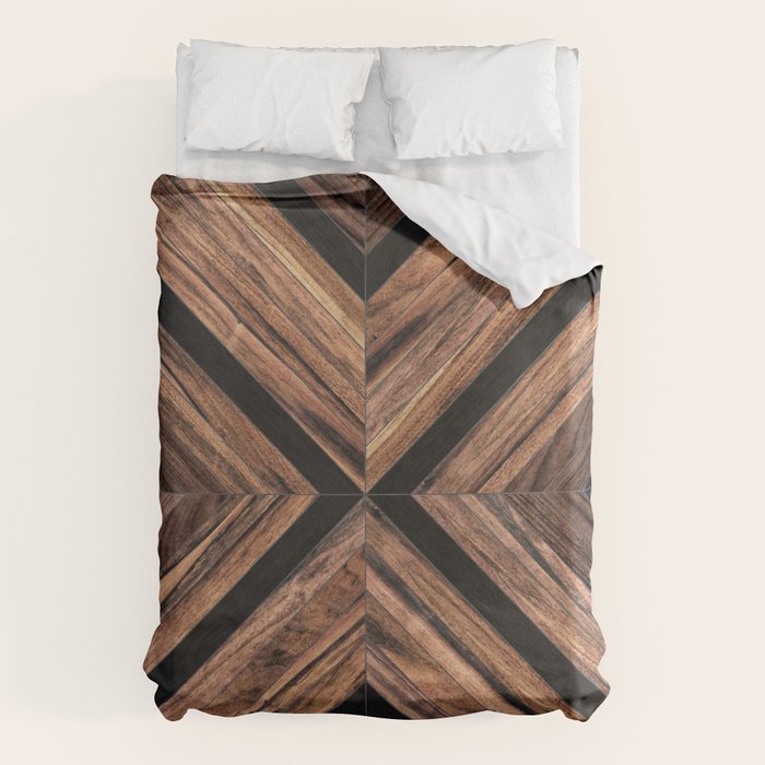 Urban Tribal Pattern No.3 - Wood Duvet Cover Gallery Image 6