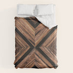 Urban Tribal Pattern No.3 - Wood Duvet Cover Gallery Image 6