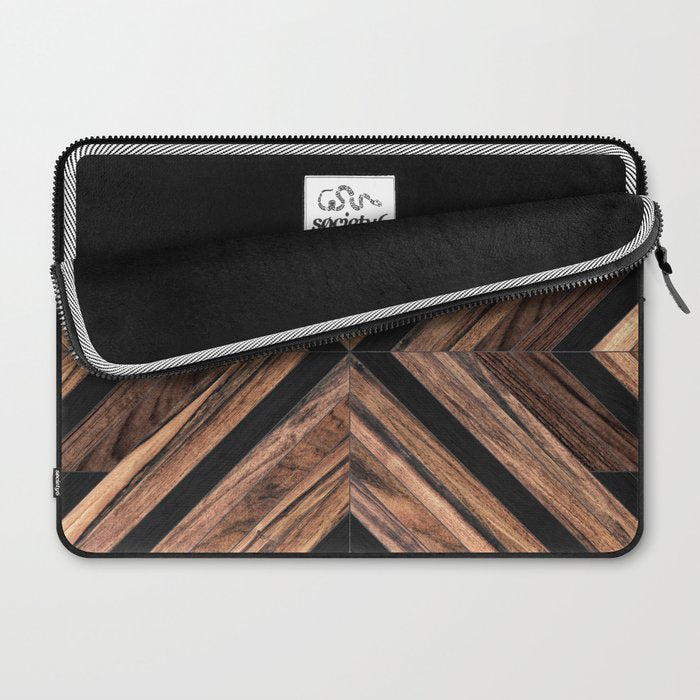 Urban Tribal Pattern No.3 - Wood Laptop Sleeve Gallery Image 2