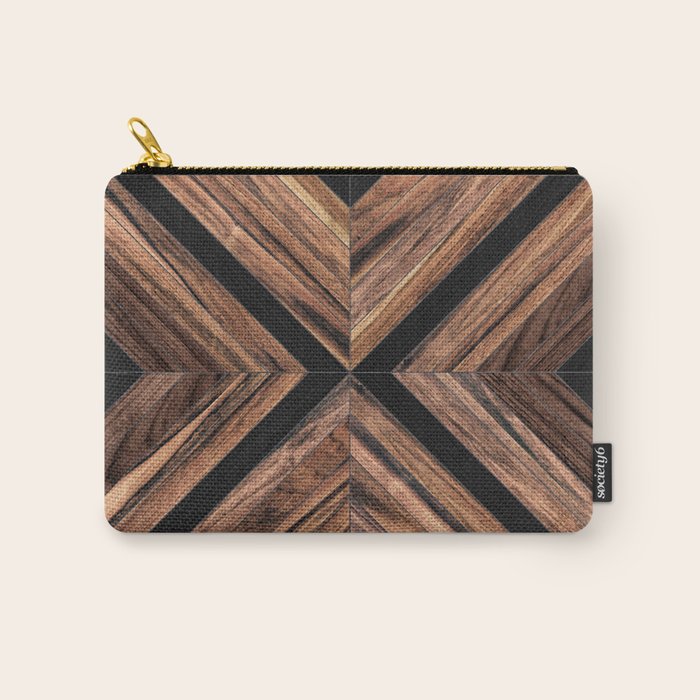 Urban Tribal Pattern No.3 - Wood Carry All Pouch Gallery Image 1