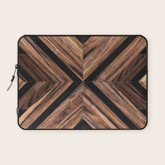 Urban Tribal Pattern No.3 - Wood Laptop Sleeve Gallery Image 1