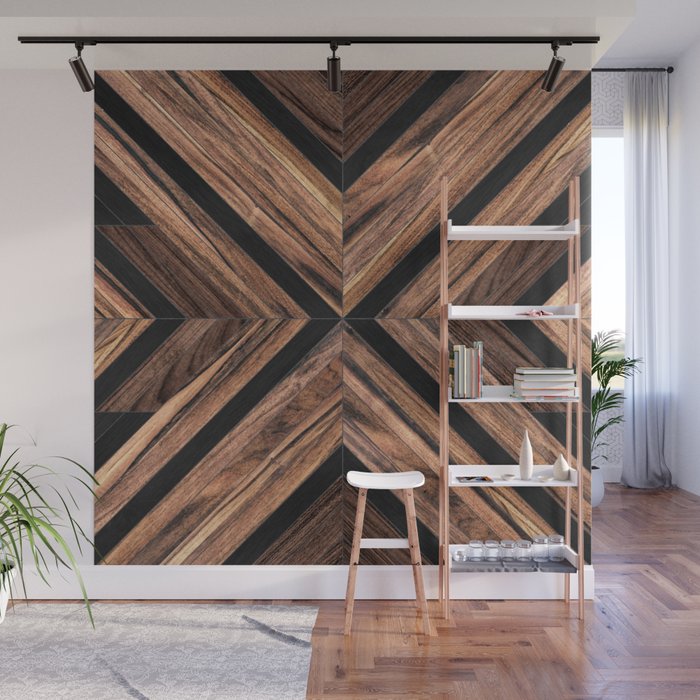 Urban Tribal Pattern No.3 - Wood Wall Mural Gallery Image 1
