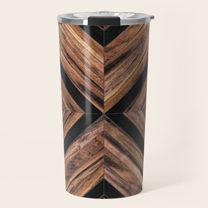 Urban Tribal Pattern No.3 - Wood Travel Mug Gallery Image 1