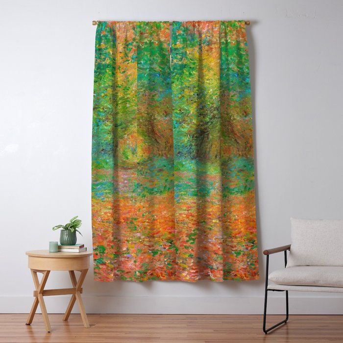 Claude Monet - The Undergrowth in the Forest of Saint-Germain (1882) Window Curtain Gallery Image 5
