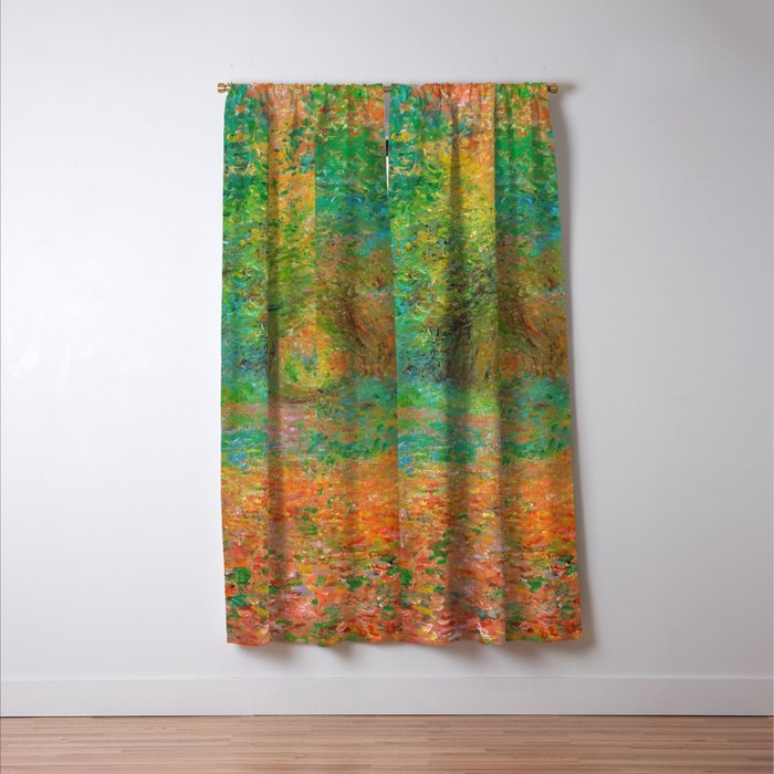 Claude Monet - The Undergrowth in the Forest of Saint-Germain (1882) Window Curtain Gallery Image 3