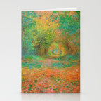 Claude Monet - The Undergrowth in the Forest of Saint-Germain (1882) Stationery Card Gallery Image 2