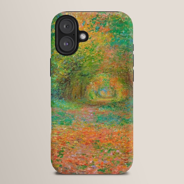 Claude Monet - The Undergrowth in the Forest of Saint-Germain (1882) iPhone Case Gallery Image 14