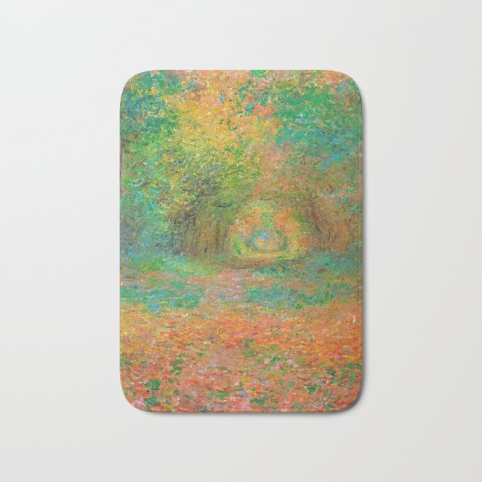 Claude Monet - The Undergrowth in the Forest of Saint-Germain (1882) Bath Mat Gallery Image 1