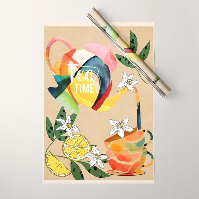 Tea Time 2 Wrapping Paper Gallery Image 1