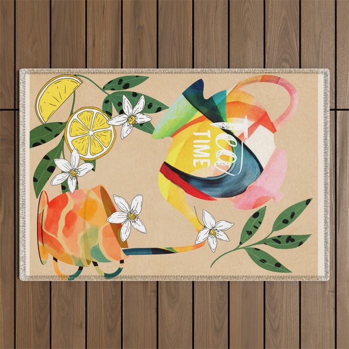 Tea Time 2 Outdoor Rug Gallery Image 1