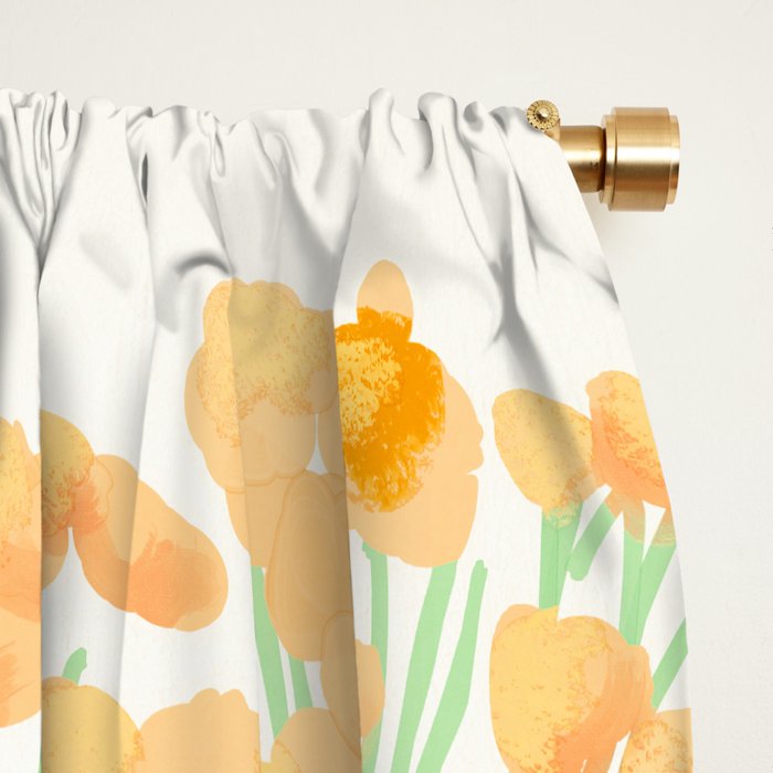 Bouquet of Flowers 3 Window Curtain Gallery Image 2