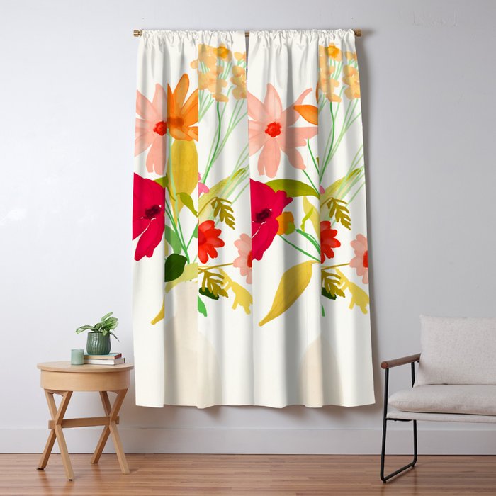Bouquet of Flowers 3 Window Curtain Gallery Image 5