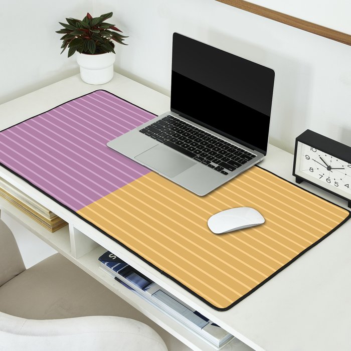 Color Block Lines XXII Desk Mat Gallery Image 2