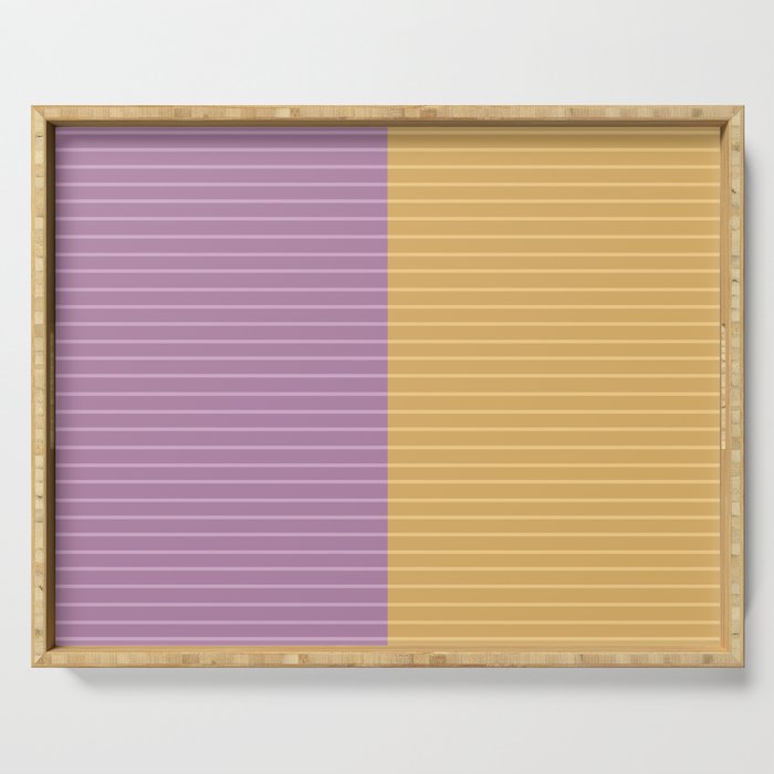 Color Block Lines XXII Serving Tray Gallery Image 1