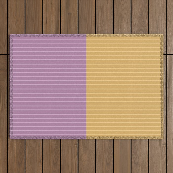 Color Block Lines XXII Outdoor Rug Gallery Image 1