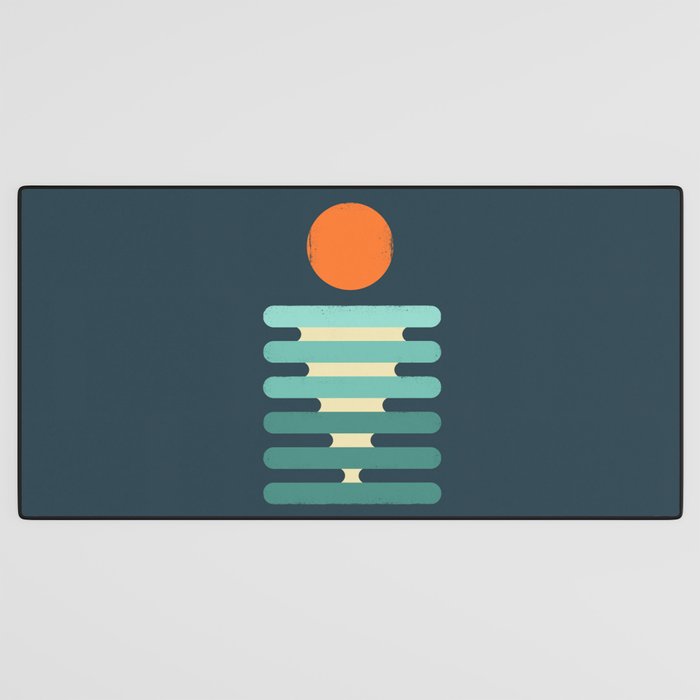 Minimalist ocean Desk Mat Gallery Image 3