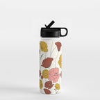 Colorful Poppy Flowers Water Bottle Gallery Image 1
