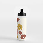 Colorful Poppy Flowers Water Bottle Gallery Image 2