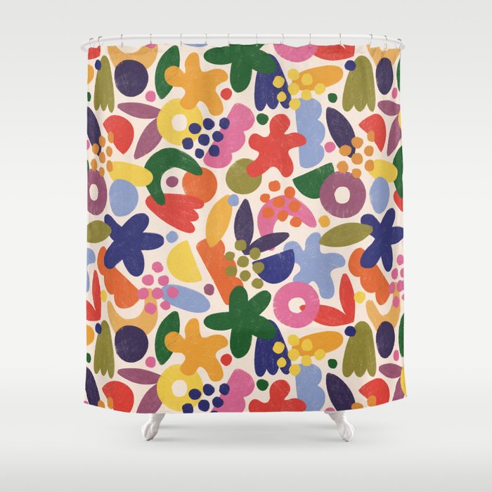 Bright Abstract Pattern #1 Shower Curtain Gallery Image 1